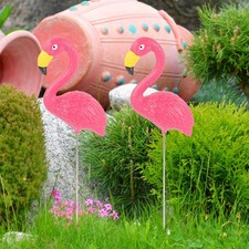 Simulated Flamingo Ornaments Lawn Plastic Flamingos for Yard Garden