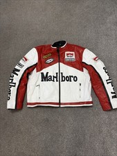 Vintage Marlboro Motorcycle Jacket Genuine Top Gear Jacket Size 4xl Ykk Zips