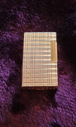 Dupont gold plated lighter - gold,