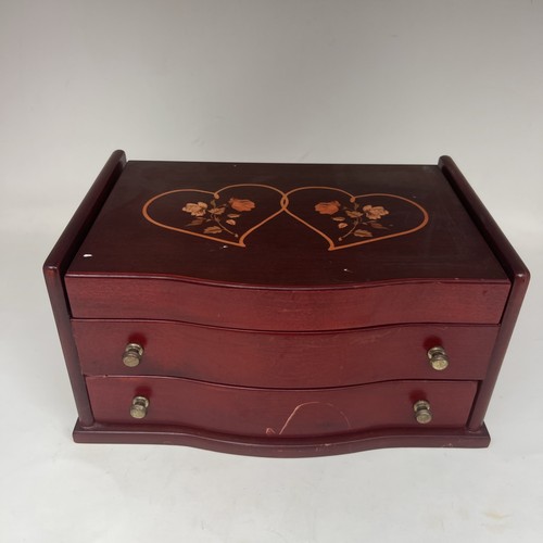 Vintage mele jewellery box red - jewellery,