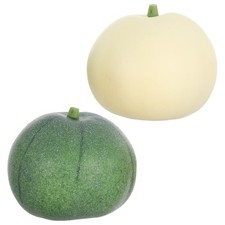  2 Pcs Fake Watermelon Fruit Decorations Artificial Fruits Lifelike