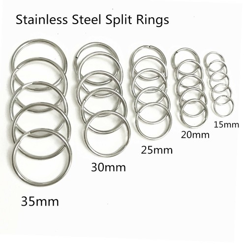 Stainless steel keyring - stainless,