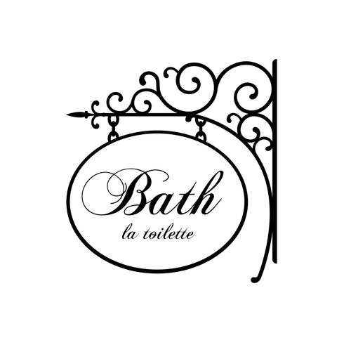 Bath sign bathroom toilet - sign, wall