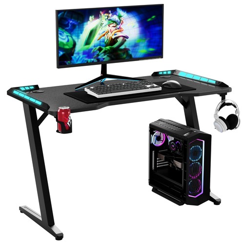 Gaming desk led - desk, computer