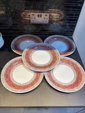 4 Churchill Ports of Call BHS Jeff Banks Zarand Ceramic Dinner Plates 10.25"