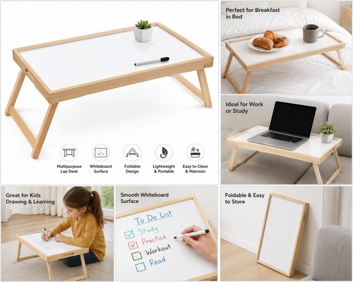 Bamboo bed tray - bamboo,