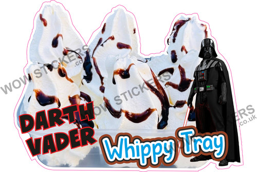 Ice cream van sticker star - ice,