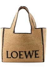 LOEWE BEIGE LARGE RAFFIA TOTE