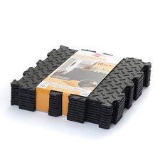 CHECKER Gym rubber garage workshop Home Gym Utility Floor Tiles Mats Pack of 10