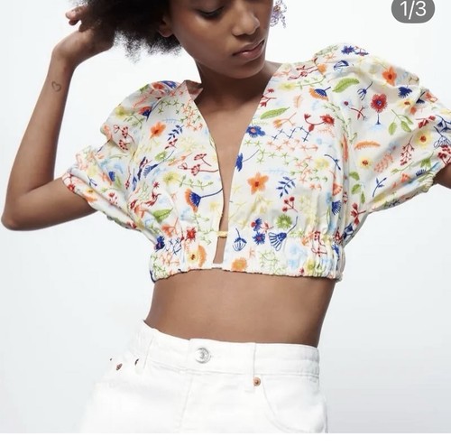 Zara embroidered floral - embroidered,