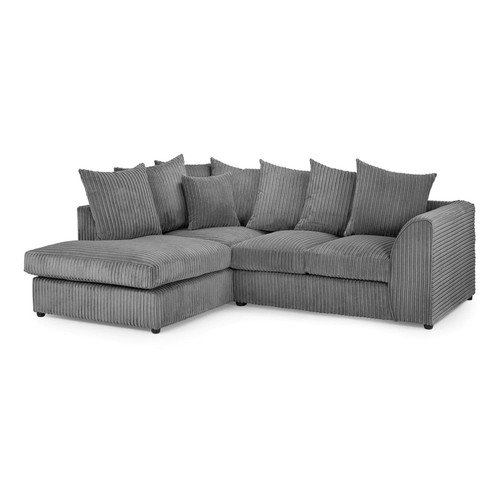 Corner sofa suite - corner, black