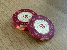 James Bond Casino Poker chips Set Of 4 $5
