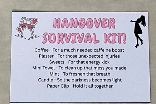 Pink hangover survival kit - pink,