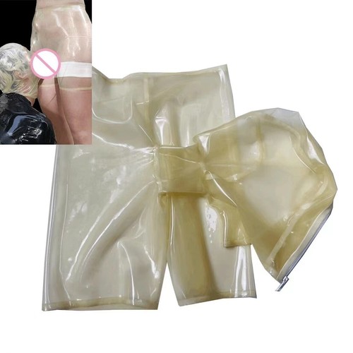 Latex rubber shorts attached - rubber,