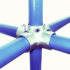Key Clamp 158-48D - 4 Way Cross  48mm Scaffold Tube Clamps Handrail Fixing