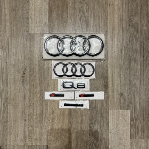 Audi gloss black badge set - audi,