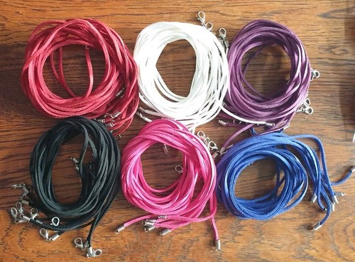 Suede cord necklace - necklace, ∞