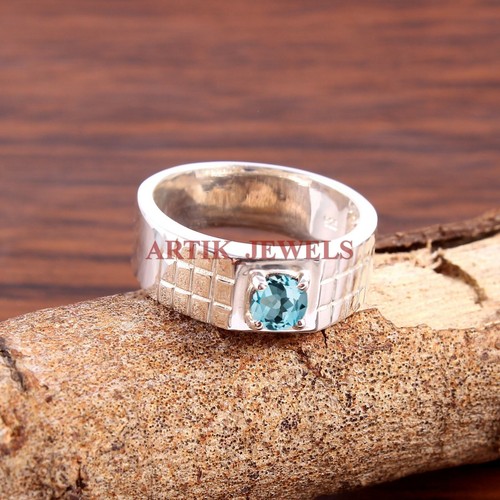 Natural blue topaz gemstone - natural,