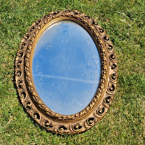 Vintage large ornate gold - ornate, gilt