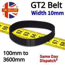 GT2 2mm Pitch 10mm Width Closed Loop Synchronous Timing Belt for GT2 10mm Pulley
