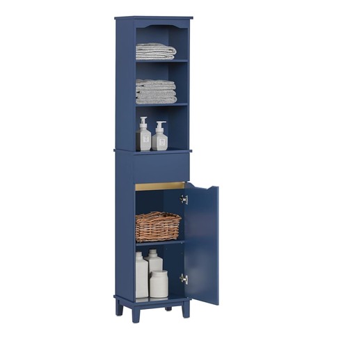 Navy blue tall bathroom - navy,