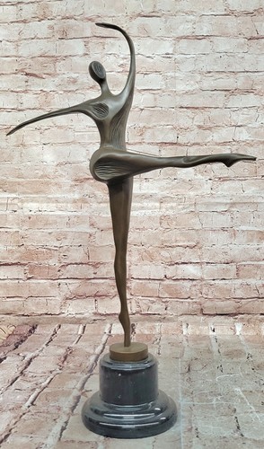 Bronze ballerina sculpture - bronze,