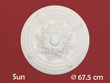 Ceiling Rose Polystyrene Easy Fit for DIY Very Light Weight Moulding 67.5 cm Sun