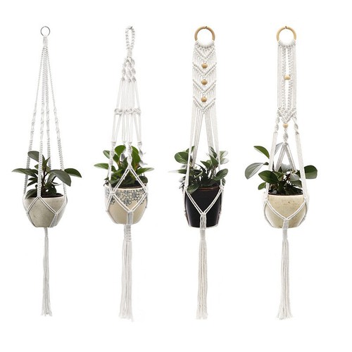 Macrame plant hanger - plant,