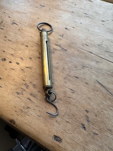Vintage old brass salter - old,