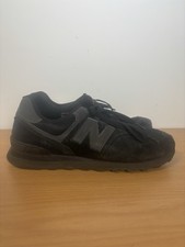 New Balance 574 Unisex Shoes in Triple Black Size Uk 11.5