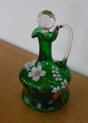 Victorian bristol green glass - victorian,