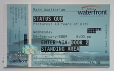 STATUS QUO CONCERT TICKET STUB