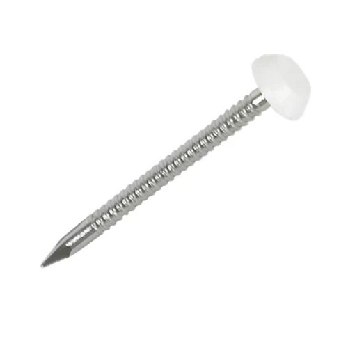 Upvc 40mm white - white, nails