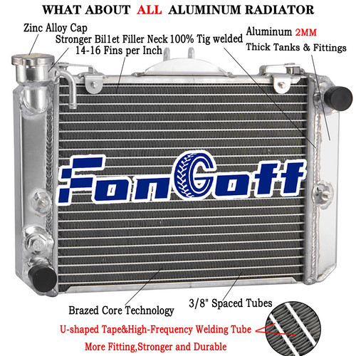 2row aluminium cooling - aluminium,