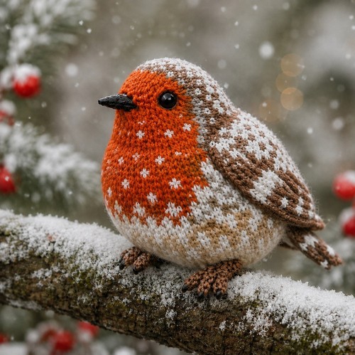 Snow christmas robin bird - snow,