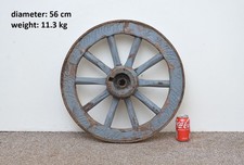 Vintage old wooden cart wagon wheel / 56 cm / 11.3 kg - FREE DELIVERY