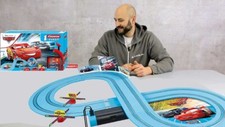 Carrera Kids Disney Pixar Cars Race Track With Lighting McQueen & Jackson Storm