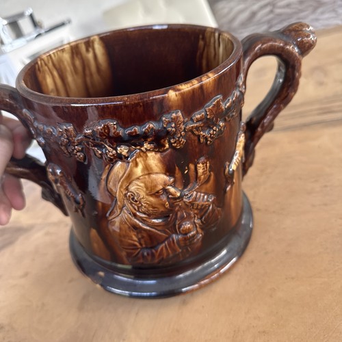 Antique loving cup rockingham - loving, cup-