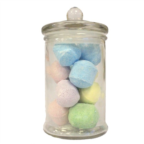 Glass candy jar with lid - glass,