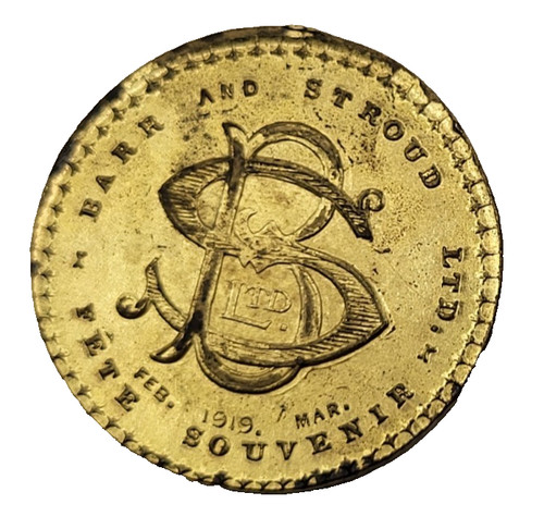 1919 barr stroud fete token - 1919, &