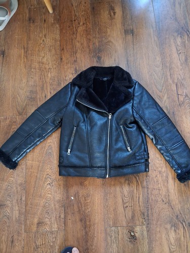 Girls faux leather jacket - ,