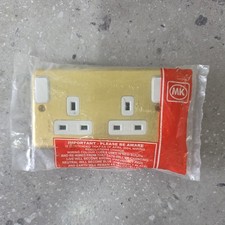 MK Socket Brass Double