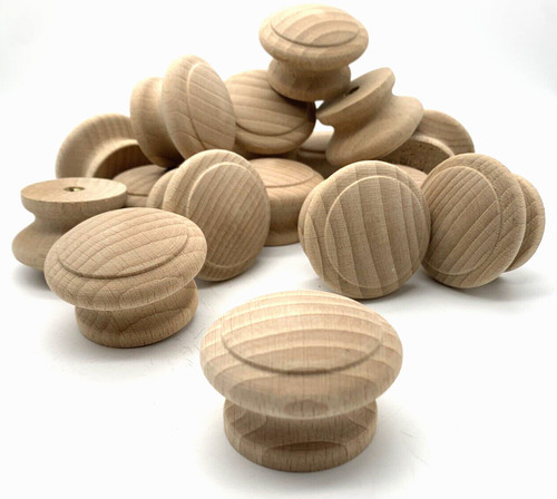 Wooden knobs 47mm - wooden, solid