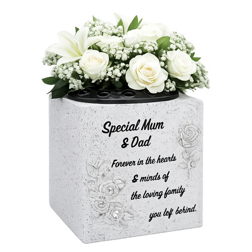 Memorial grave flower pot vase - pot,