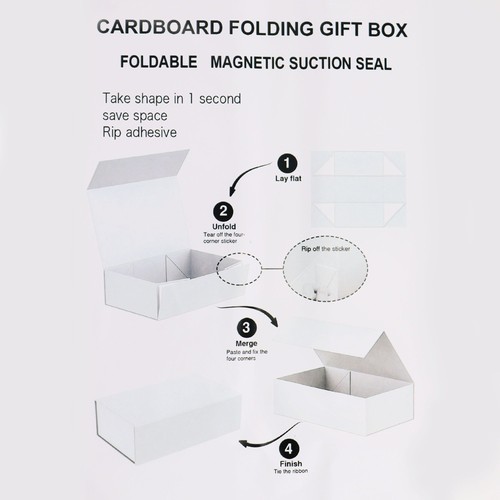 Flat pack gift box extra - -,
