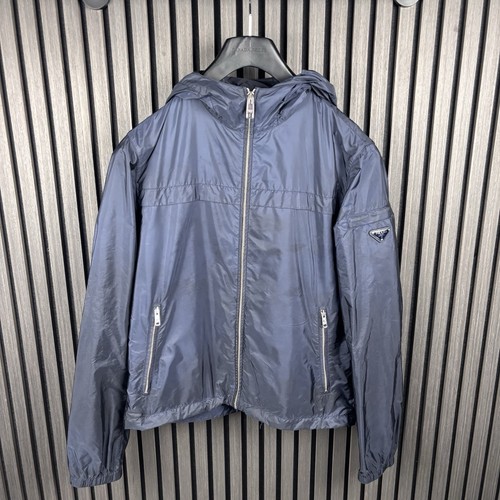 Prada nylon windrunner navy - prada,