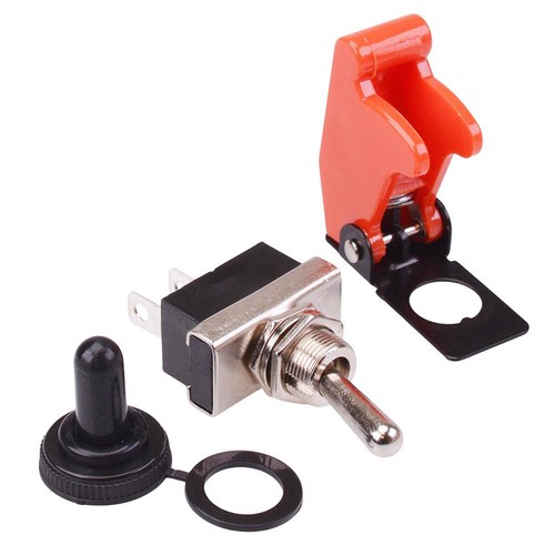 Toggle switch with - switch, red