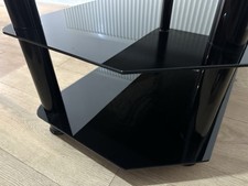 TV Stand Black Glass Delivery