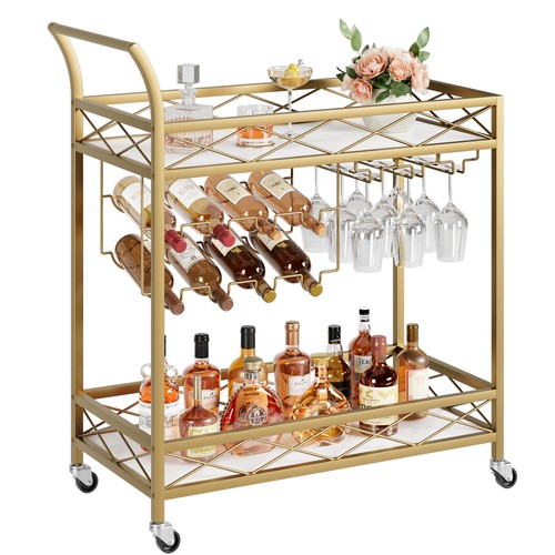 Drinks trolley gold - drinks, cart
