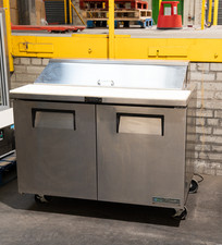 2 Door Pizza Prep Saladette Counter Fridge Bench Chiller